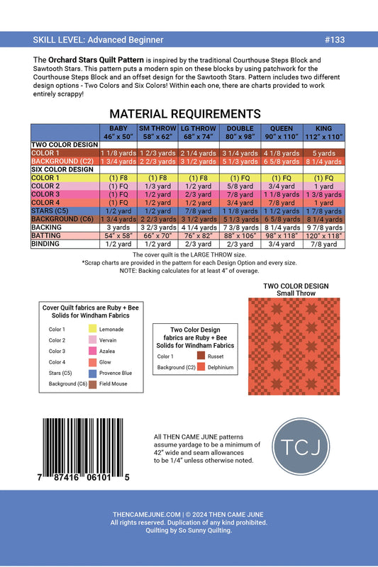 Orchard Stars Quilt by Then Came June