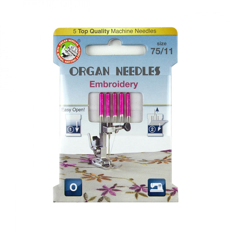 Organ Needles Embroidery Size 75/11