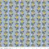 Liberty Palace Gardens- Regal Stripe in Blue and Yellow