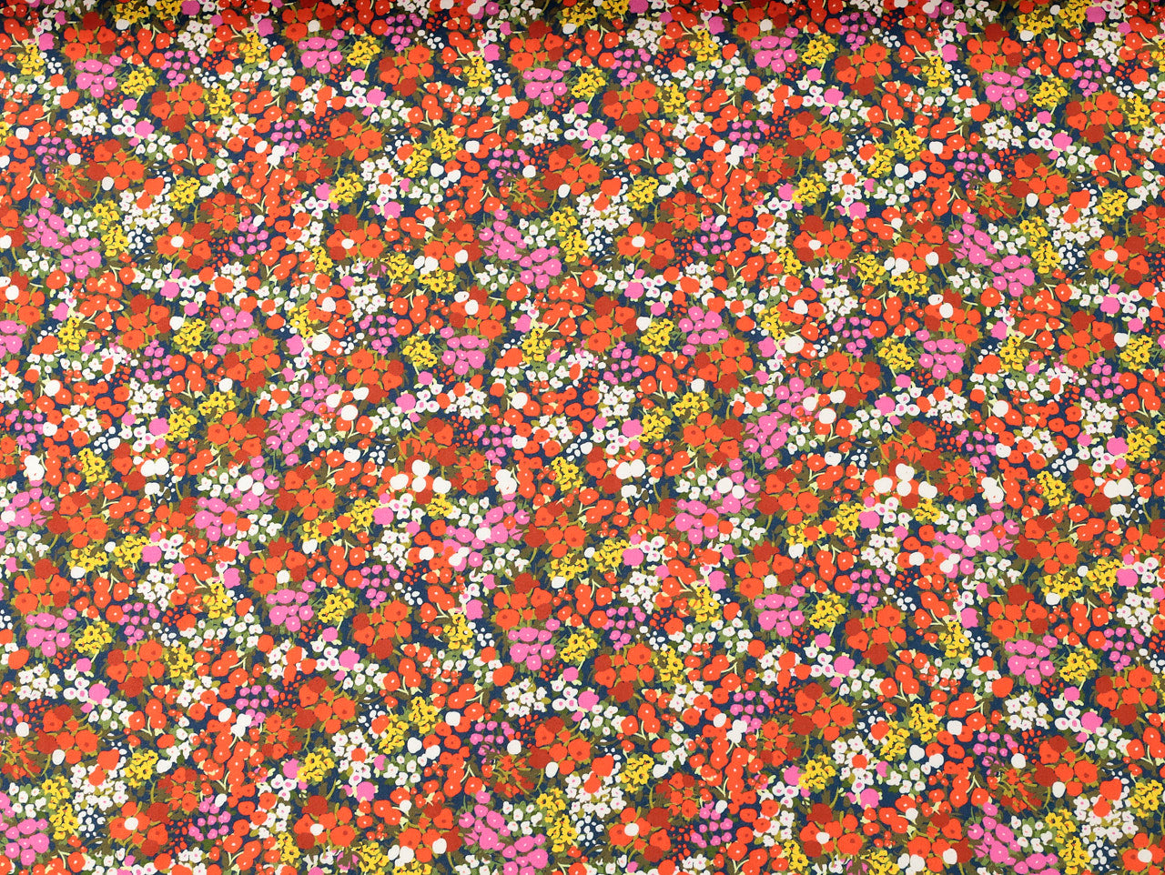 Paintbox Floral Viscose and Linen