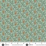 Jingle Bell: Paisley Vine in Vintage Blue