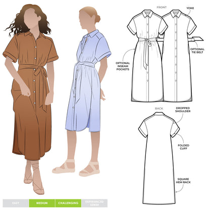 Palmer Woven Dress Multi-Size