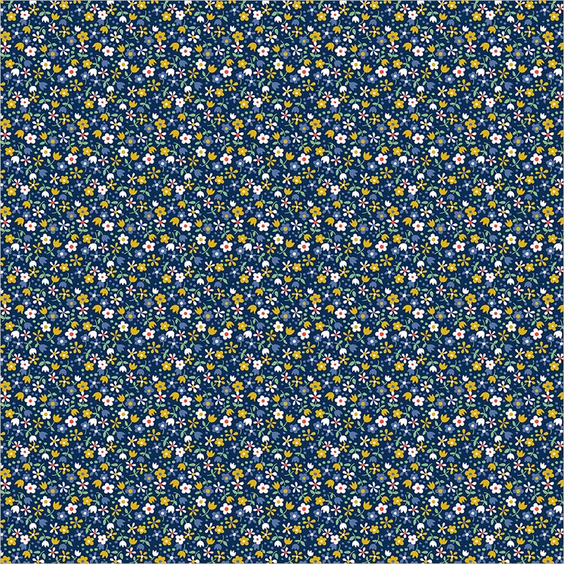 Pocket Posies: Petite Jardin in Navy