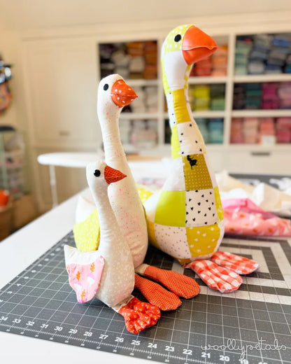 Silly Goose Stuffed Animal Goose Sewing Pattern
