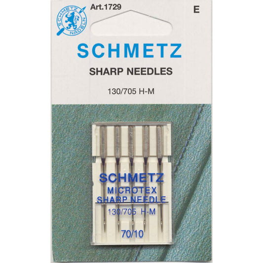 Schmetz Sharp / Microtex Machine Needle Size 10/70