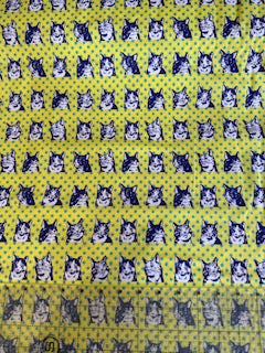Cotton Sheeting in Pop Art Cats