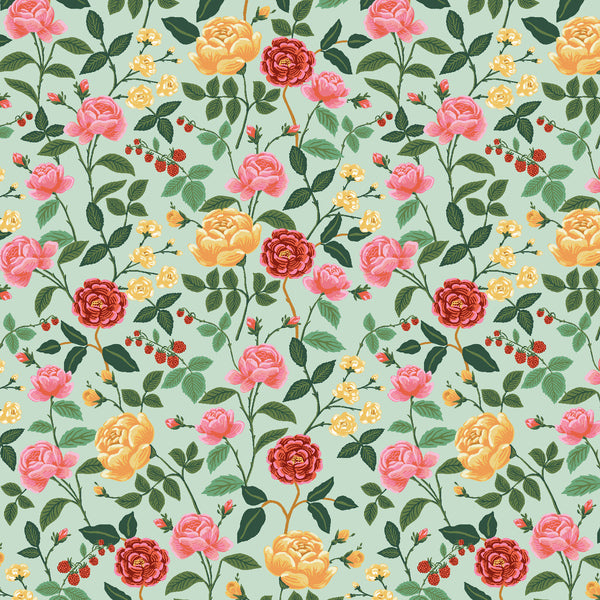 English Rose: Roses in Mint