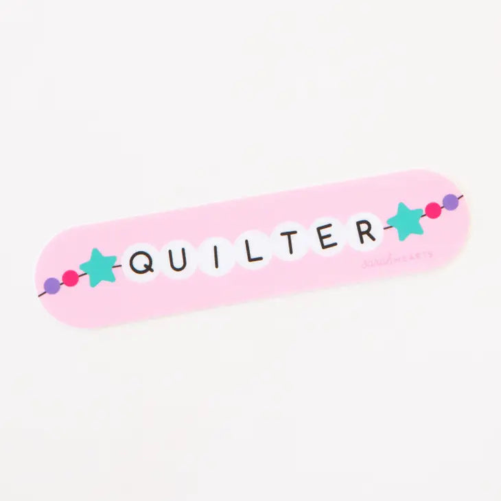Quilter Friendship Bracelet Vinyl Sticker