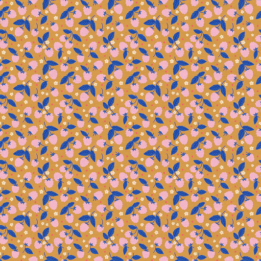 Berries & Blossoms: Raspberry Patch in Gold