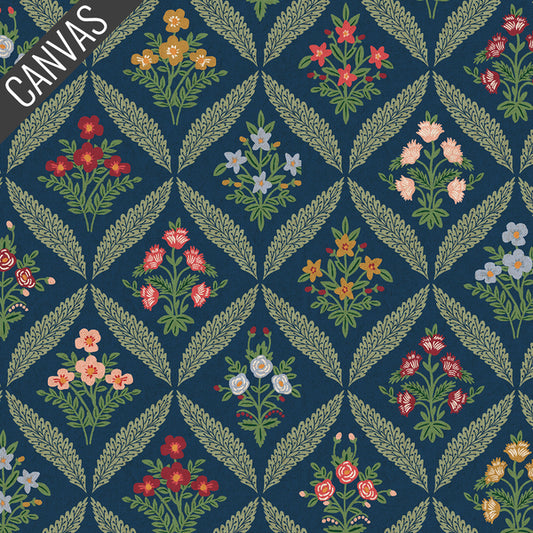 Dahlia: Estee Garden Canvas in Navy