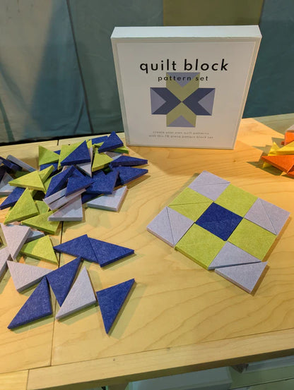 Lowercase Toys: Quilt Block Patterning Set in Multiple Colorways