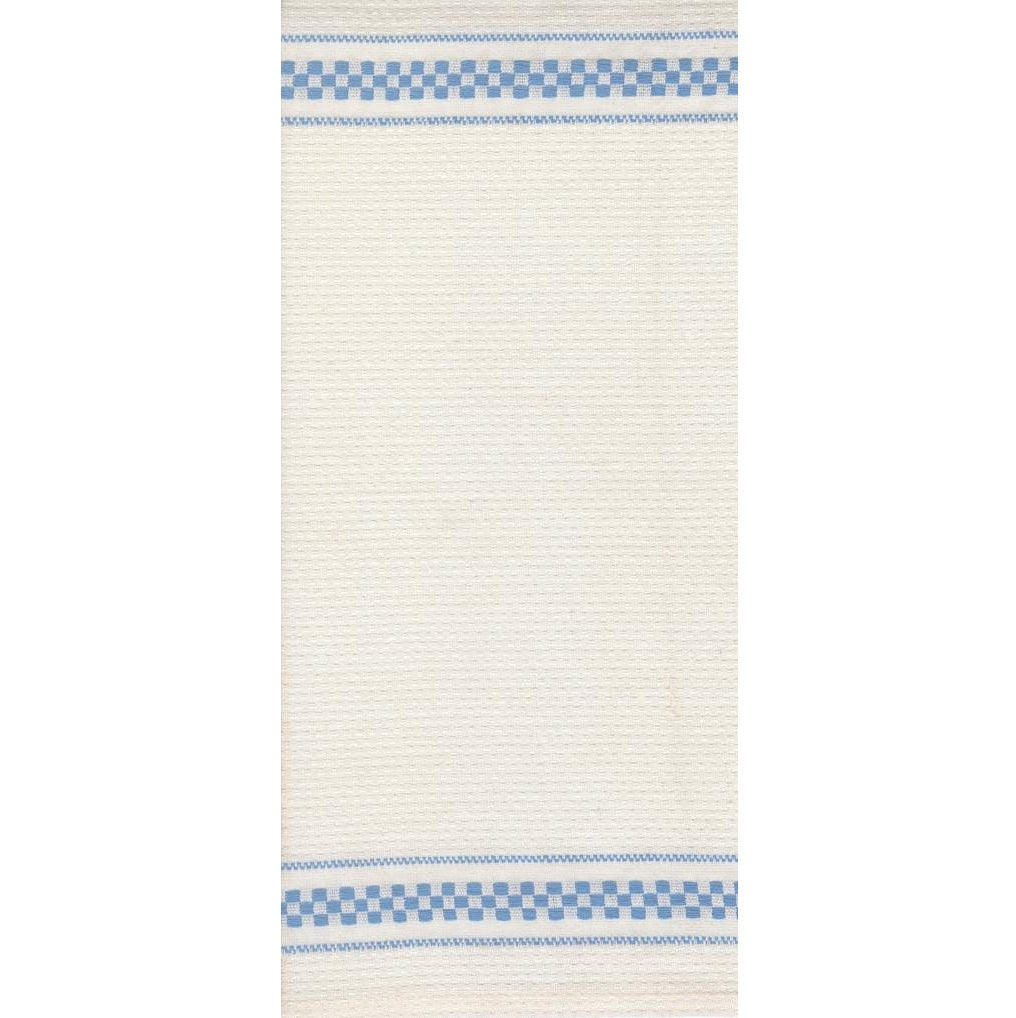 Rosie Toweling: Waffle Check in Cream & Sky
