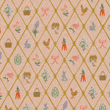 Easter: Easter Lattice in Blush Metallic Canvas