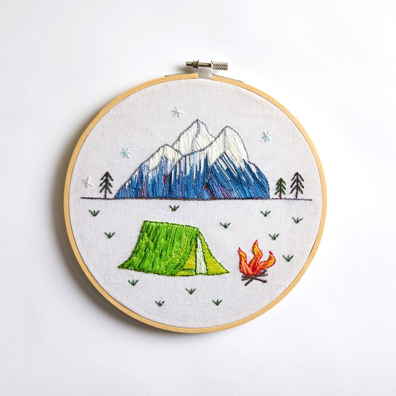 Un-kit Embroidery Canvas - Tent