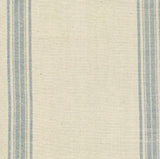 Rural Jardin Toweling in Natural with Blue Stripe