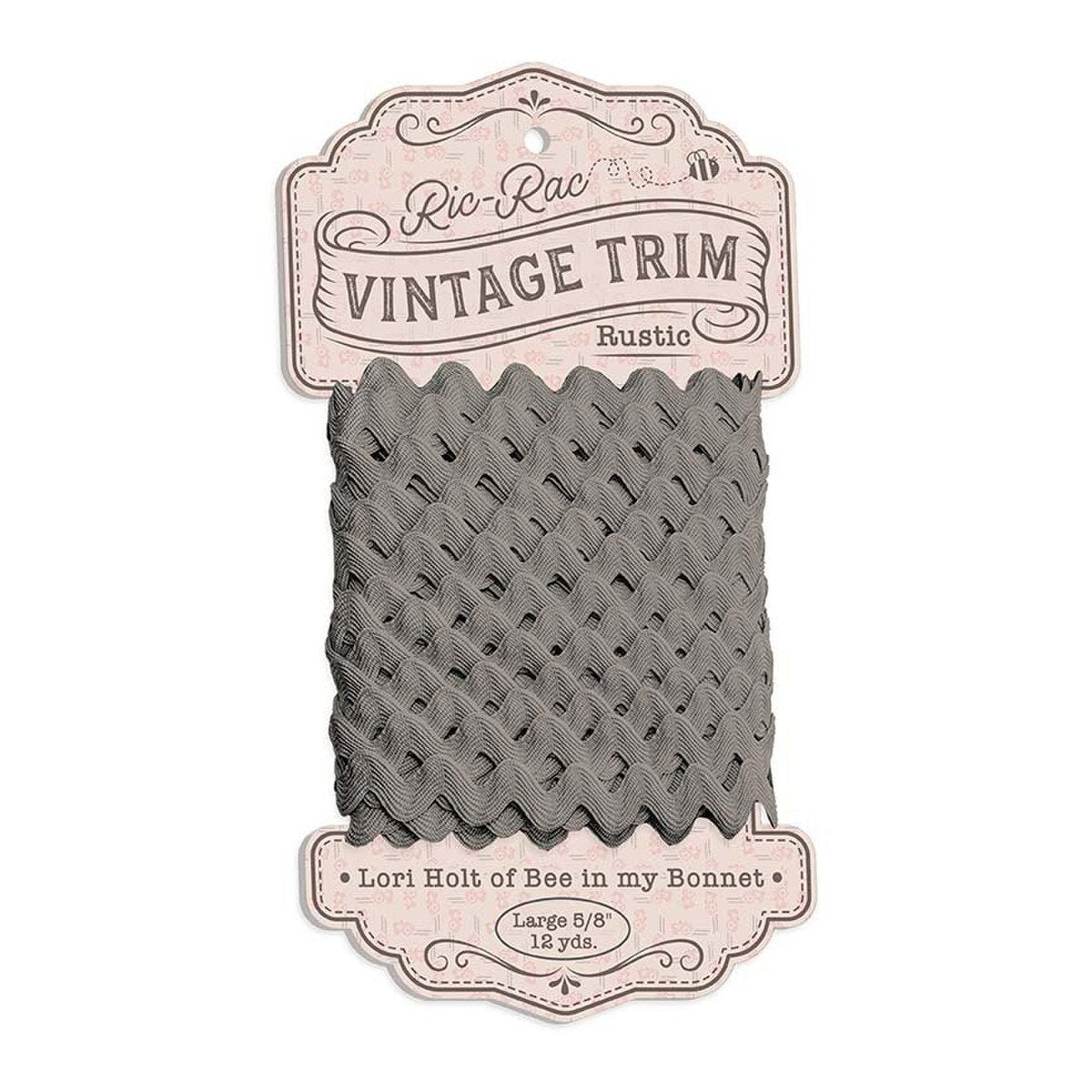 1/4" Vintage Trim Ric-Rac - 12 yard pack (Multiple Colors & Sizes)