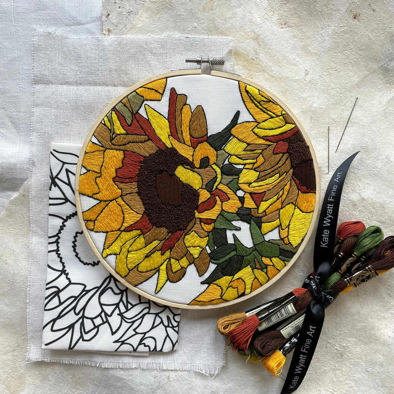 Sunflower Embroidery Kit