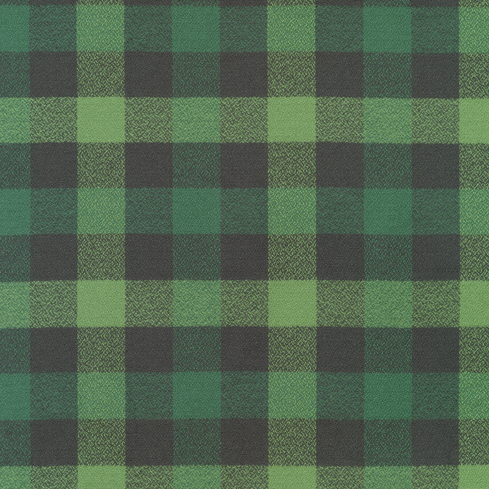 Mammoth Flannel: Sage Buffalo Check