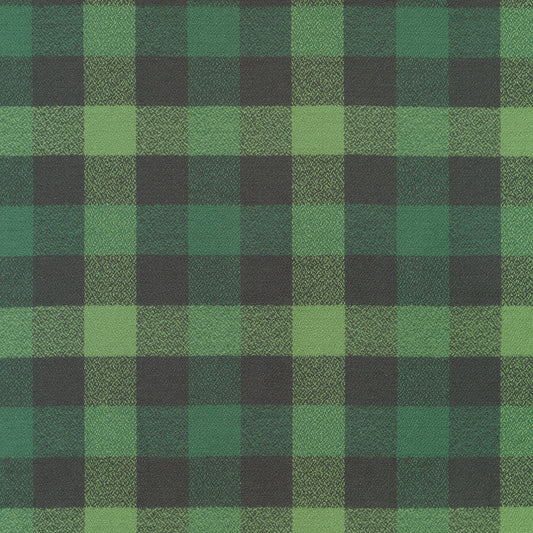 Mammoth Flannel: Sage Buffalo Check