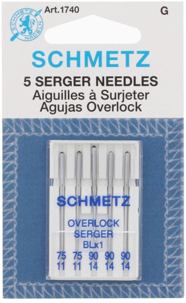 Schmetz Serger Needle - 75/90 5 Pack