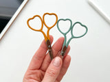 Heart Embroidery Scissors - Multiple Colors