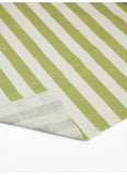 Sevenberry: Linen Look Cotton - Green Stripe