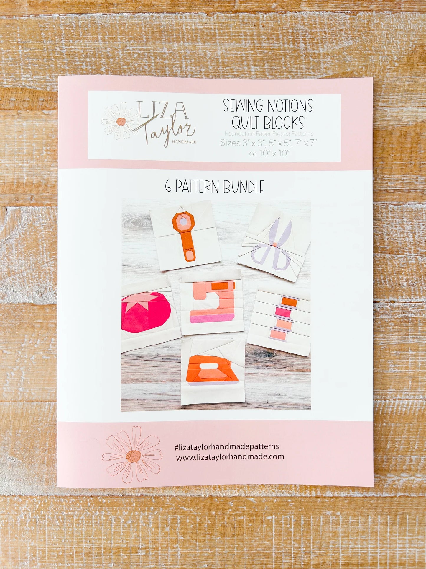 9+ Sewing Notions Online Sewing Notions Quilt Blocks: Foundation Paper Pieced Patterns (6 Patte
