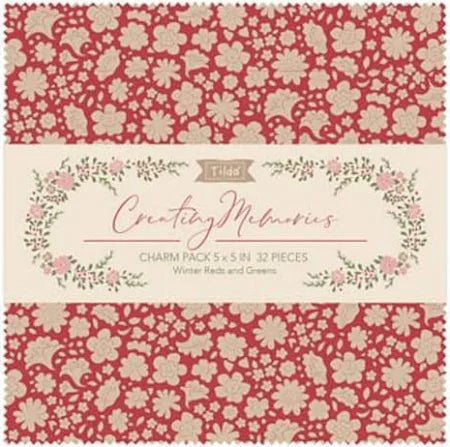 Tilda: Creating Memories Charm Pack in Winter