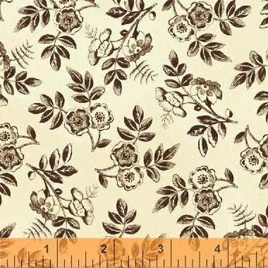 Simply Red: Cream/Brown Floral