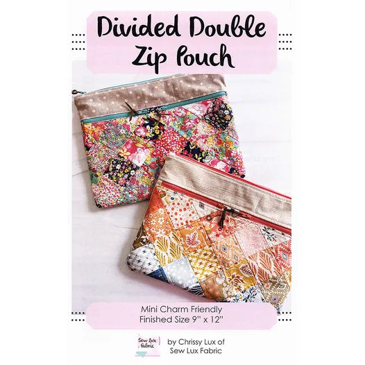 Divided Double Zip Pouch