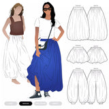 Sophia Woven Bubble Skirt & Pant