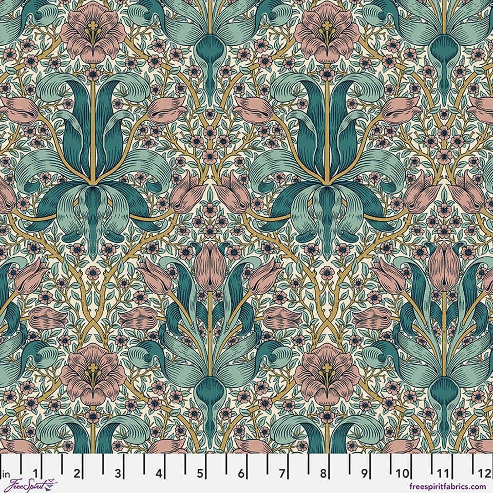Lodden by Morris & Co: Spring Thicket in Teal