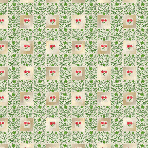 Petite Petals: Squares in Green