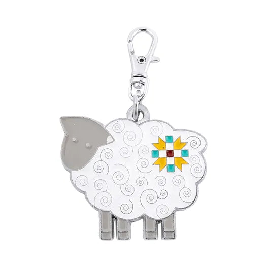 Lori Holt Enamel Happy Charm - Happy Sheep
