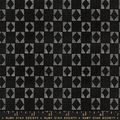 Warp and Weft Ooh Lucky Lucky: Star in Soft Black