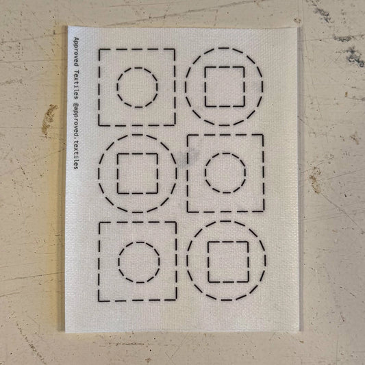 Mending + Embellishment Transfer: Squaring the Circle (Minimal Mending Series)