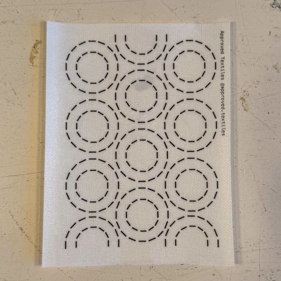 Mending + Embellishment Transfer: Squaring the Circle (Minimal Mending Series)