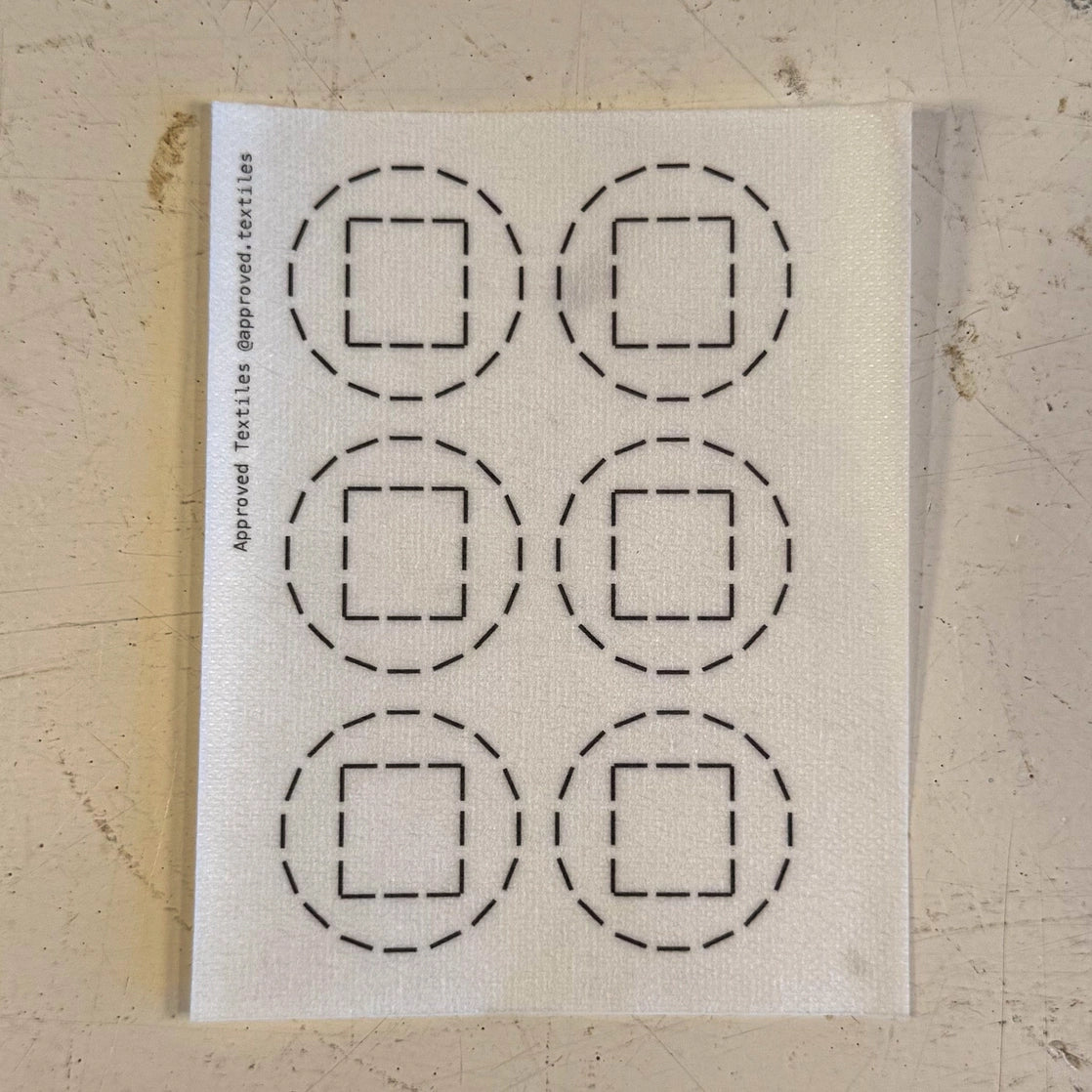 Mending + Embellishment Transfer: Squaring the Circle (Minimal Mending Series)