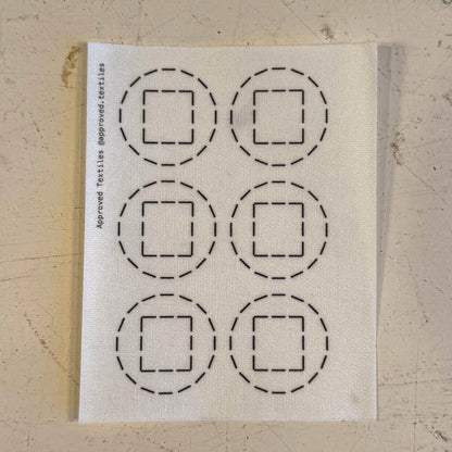 Mending + Embellishment Transfer: Squaring the Circle (Minimal Mending Series)