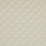 Stepped Velvet Quilted-Fabric in Ecru