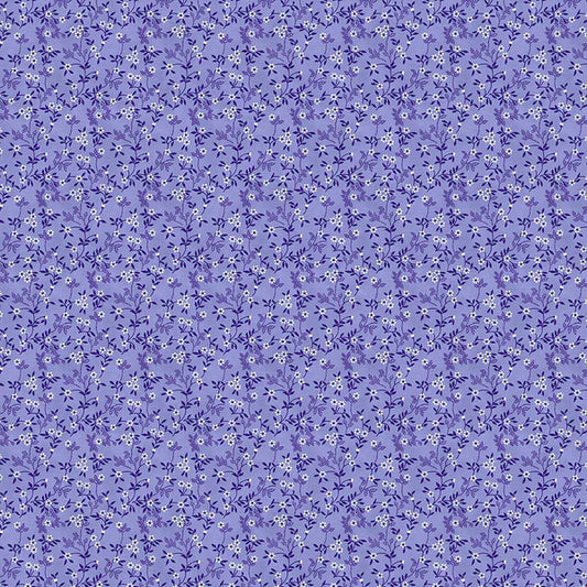 Petite Petals: Stippled Branches in Blue