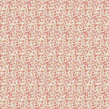 Petite Petals: Stippled Branches in Red on White