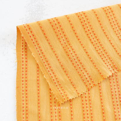 Lucky Loom: Stitch Stripe in Tumeric