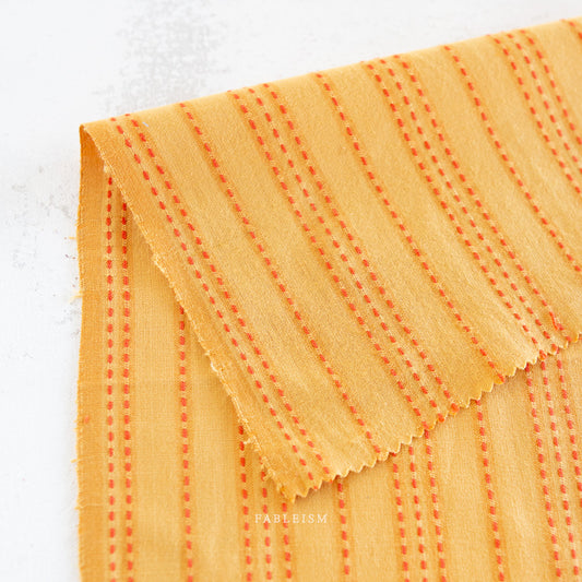 Lucky Loom: Stitch Stripe in Tumeric