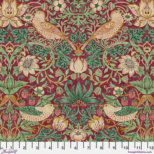 Lodden by Morris & Co: Strawberry Thief in Dawn Rose