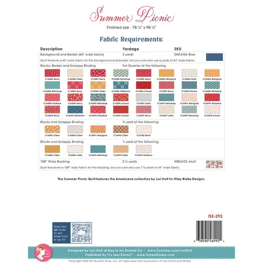Summer Picnic Quilt Pattern