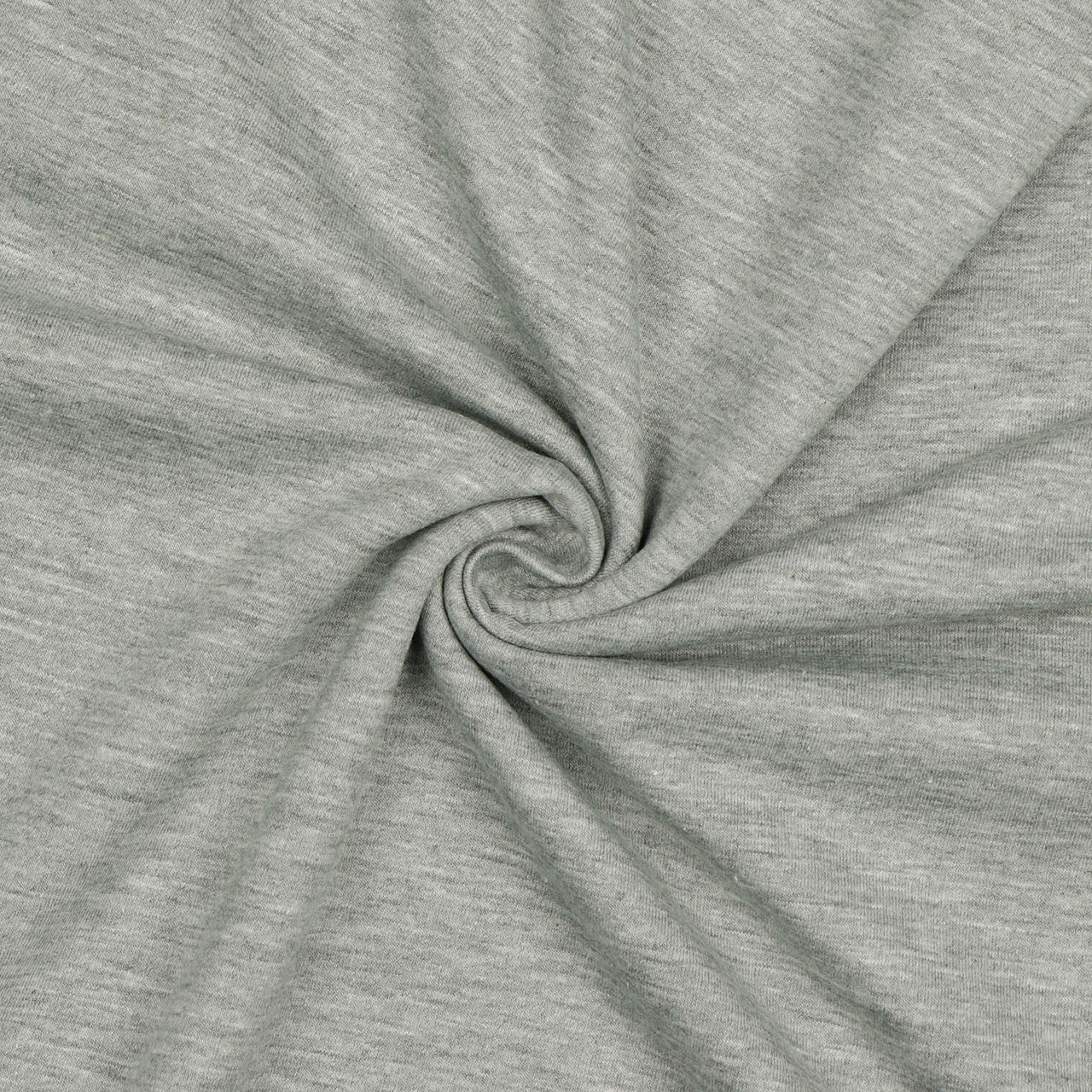 Sweat Fleece Knit in Light Grey Melange