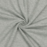Sweat Fleece Knit in Light Grey Melange