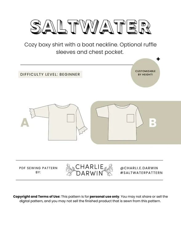 Saltwater Shirt Pattern