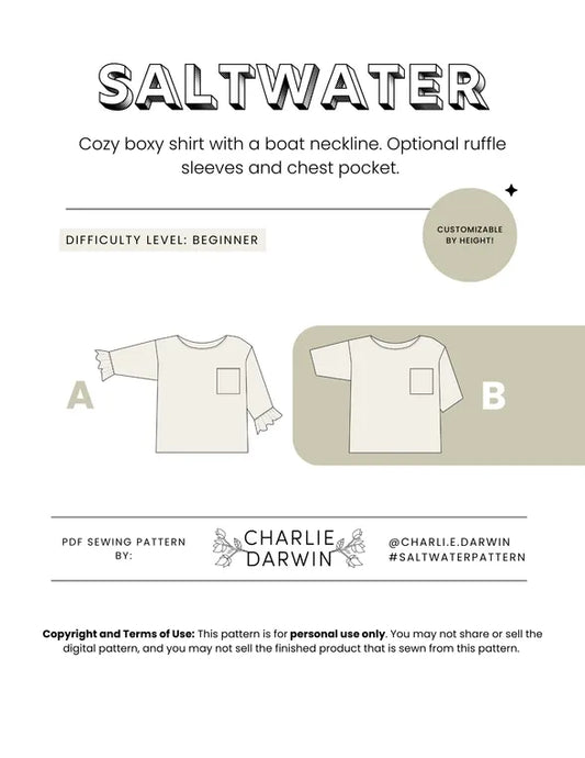 Saltwater Shirt Pattern